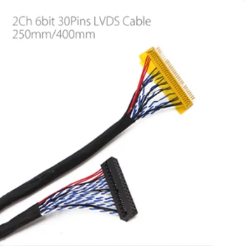 LVDS Kábel FIX-30P-S6 30pin dupla 2 ch 6-kicsit kettős 6bit LCD Képernyő kábel vonal