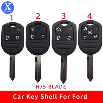 Xinyuexin 3 4 5 Gombok Okos Távoli Kulcsnélküli Autó Kulcs a hüvely Fob Ford Edge Menekülés Expedíció Explorer autó kulcs H75 Penge
