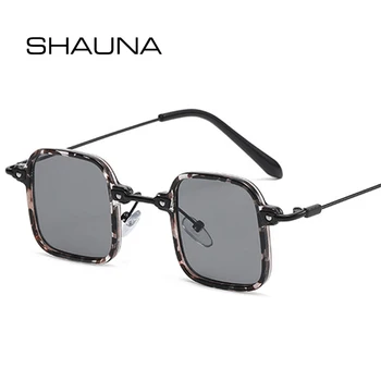 SHAUNA Retro Kis Négyzet Napszemüveg Nők Gradiens Árnyalatok UV400 Férfiak Trend Punk napszemüvegek