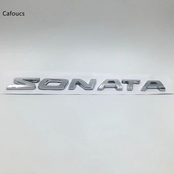 A Hyundai Sonata Chrome Leveleket Embléma Jelvény Hátsó Csomagtartó Csomagtartó Auto Matricák