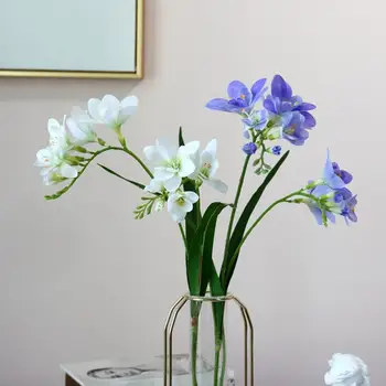 2 Villák Orchideát Orchidea Művirág Növény Otthon, Esküvői Dekoráció Dísz Csokor Hamis Virág Otthoni Dekoráció