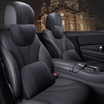 A Mercedes-Benz Maybach S-Osztály fejtámla Luxus autó Párnák Autó Utazási Nyak Többi Párnák Üléspárna Támogatás Napa bőr