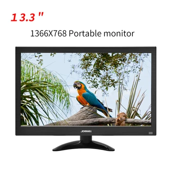 10.1/12/13.3 Hüvelyk 1366x768 TV Monitor HDMI-VGA, USB AV BNC 15.6