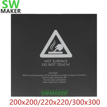 1db Hő Ágy Matrica Melegágya Lap szalag zöld 220x220 / 300x300mm A Wanhao i3 ló. háló A8, A6-os 3D-s Nyomtató Nyomtatási Építeni Plateform