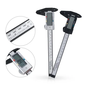 LCD Digitális Vernier Féknyereg Elektronikus Szénszálas Magasságmérő Mikrométer Mérési Eszköz