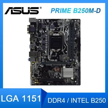 ASUS PRIME B250M-D Alaplap LGA 1151DDR4 32 GB PCI-E 3.0 Intel B250 M. 2 SATA 3 USB3.0 Micro ATX Placa-mama A Core i3-6300 cpu