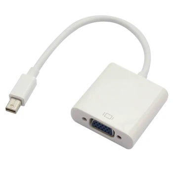 Mini DisplayPort mini Dp-VGA Aktív Adapter Átalakító,Fehér - Laptop Grafikus Kártya mDP-VGA Monitor Projektor-1080p@60Hz