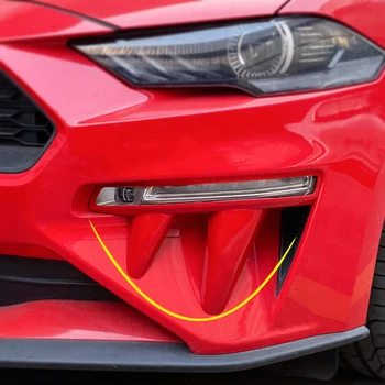 Első Ködlámpa Dekoratív Démon Agyarai Ford Mustang 2018 2019 2020 Autó Stílus Refit Külső Tartozékok