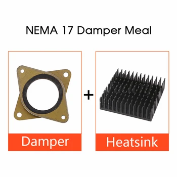 NEMA 17 Csappantyú Étkezés & Léptető Motor rezgéscsillapítók Importált, valódi lengéscsillapító A hűtőborda 42 léptető motor