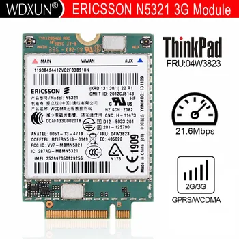 Új Ericsson N5321 N5321gw Mobil Szélessávú Hspa+ Ngff Fru:04w3842 04w3823 Szén-X230s X240s T431s T440 S540 W540 Wcdma