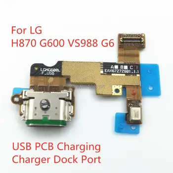 1db Micro USB PCB Töltés Töltő Dokkoló Port mini Csatlakozó Flex Kábel LG G6 G600 H870 H871 H872T LS993 VS988 Javítás alkatrész