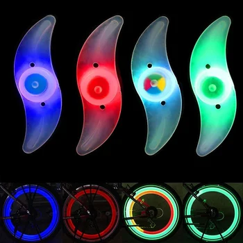 1/2DB 3 Világítási Mód LED Neon Kerékpár Kerék Beszélt Fény Vízálló Szín Kerékpár Biztonsági Figyelmeztető Lámpa Kerékpár Lámpa Tartozékok