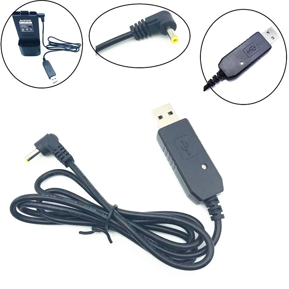 USB Töltő Kábel Jelző Fény a Walkie-Talkie a BaoFeng UV-5R Meghosszabbítja az Akkumulátor BF-UVB3 Plusz Batetery Ham Rádió