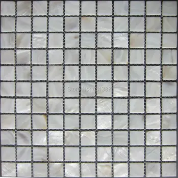 25*25 mm-es Shell Mozaik Csempe, Természetes Gyöngyház Csempe, konyha csempével, fürdőszoba walltiles